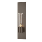 Pillar Wall Sconce - Bronze / Seeded Clear