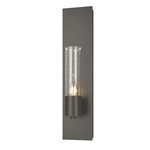 Pillar Wall Sconce - Dark Smoke / Seeded Clear