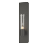 Pillar Wall Sconce - Natural Iron / Seeded Clear