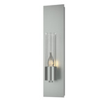 Pillar Wall Sconce - Vintage Platinum / Seeded Clear