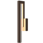 Edge Outdoor Wall Sconce - Coastal Bronze / Seeded Clear
