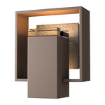 Shadow Box Outdoor Wall Sconce - Coastal Bronze / Coastal Natural Iron