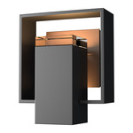 Shadow Box Outdoor Wall Sconce - Coastal Black / Coastal Bronze