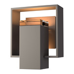 Shadow Box Outdoor Wall Sconce - Coastal Dark Smoke / Coastal Bronze