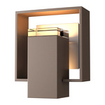 Shadow Box Outdoor Wall Sconce - Coastal Bronze / Coastal Burnished Steel