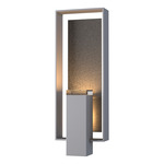 Shadow Box Outdoor Wall Sconce - Coastal Burnished Steel / Coastal Natural Iron