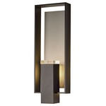 Shadow Box Outdoor Wall Sconce - Coastal Black / Coastal Burnished Steel