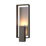 Shadow Box Outdoor Wall Sconce - Coastal Dark Smoke / Coastal Burnished Steel