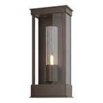 Portico Outdoor Wall Sconce - Coastal Bronze / Seeded Clear