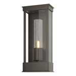 Portico Outdoor Wall Sconce - Coastal Dark Smoke / Seeded Clear