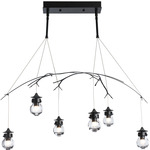 Kiwi Chandelier - Black / Clear