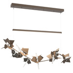 Belladonna Linear Pendant - Bronze / Dark Smoke