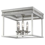 Woodruff Ceiling Light Fixture - Polished Nickel