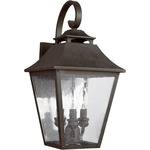 Galena Outdoor Wall Sconce - Sable / Clear Seeded