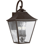 Galena Outdoor Wall Sconce - Sable / Clear Seeded