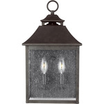 Galena Pocket Outdoor Wall Sconce - Sable / Clear Seeded