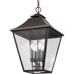 Galena Outdoor Pendant - Sable / Clear Seeded