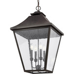 Galena Outdoor Pendant - Sable / Clear Seeded