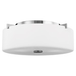 Sunset Drive Ceiling Light Fixture - Chrome / White