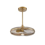 Wetherby Ceiling Fan with Light - Warm Brass
