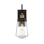 Macauley Wall Light - Vintage Black / Clear