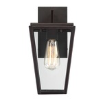 Milton Outdoor Wall Light - English Bronze / Clear