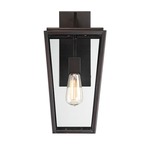 Milton Outdoor Wall Light - English Bronze / Clear