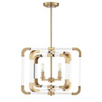 Rotterdam Semi-Flush Ceiling / Pendant - Warm Brass