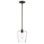 Octave Mini Pendant - English Bronze / Clear