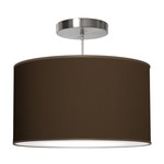 Thao Pendant - Brushed Nickel / Silk Chocolate