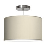 Thao Pendant - Brushed Nickel / Silk Cream