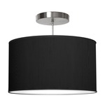 Thao Pendant - Brushed Nickel / Silk Ebony