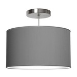 Thao Pendant - Brushed Nickel / Silk Gunmetal