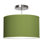 Thao Pendant - Brushed Nickel / Silk Verde