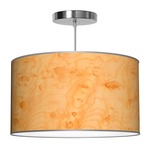 Thao Pendant - Brushed Nickel / Birdseye Maple Photo Veneer