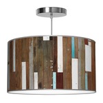 Thao Pendant - Brushed Nickel / Reclaimed Photo Veneer