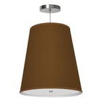 Zak Pendant - Brushed Nickel / Antique Copper Silk