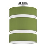 Lena Pendant - Brushed Nickel / Verde Silk