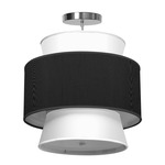 Arlo Pendant - Brushed Nickel / Ebony Silk