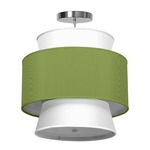 Arlo Pendant - Brushed Nickel / Verde Silk