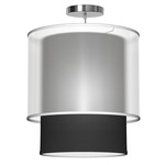 Lumiere Pendant - Brushed Nickel / Ebony Silk