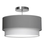 Luther Pendant - Brushed Nickel / Silk Gunmetal