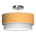 Luther Pendant - Brushed Nickel / Birdseye Maple Photo Veneer