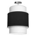 Evan Pendant - Brushed Nickel / Ebony Silk