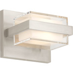 Kamden Wall Sconce - Satin Nickel / Clear Acrylic