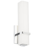 Milan Wall Sconce - Chrome / Frosted