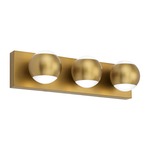 Oko Bathroom Vanity Light - Aged Brass