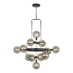 Viaggio Chandelier - Polished Nickel / Smoke