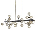 Viaggio Linear Suspension - Polished Nickel / Smoke