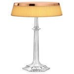 Bon Jour Versailles Table Lamp - Copper / Plisse Cloth